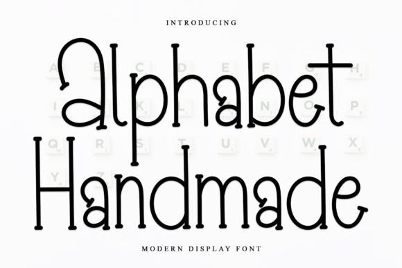 Alphabet Handmade: A Festive Font for Creative Projects