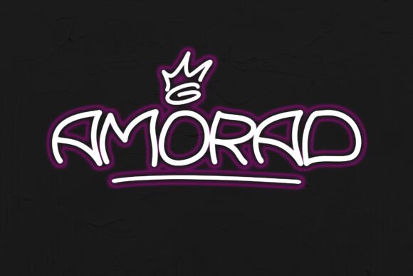 Amorad: A Bold Graffiti Display Font for Digital Design