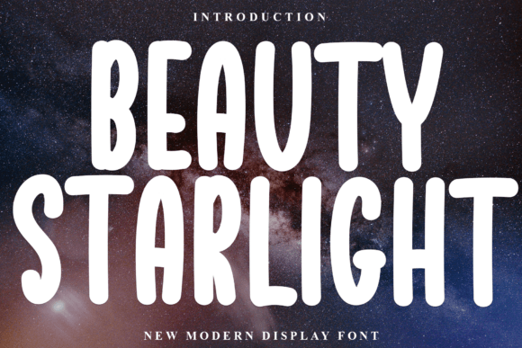Beauty Starlight Display Font for Elegant Web Design and Digital Branding