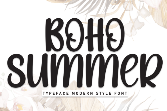 Boho Summer Font for Creative Branding