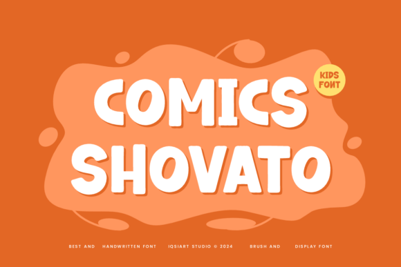 Comics Shovato: A Bold Display Font for Playful Digital Designs