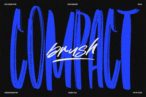 Compact Brush Font for Bold Campaigns