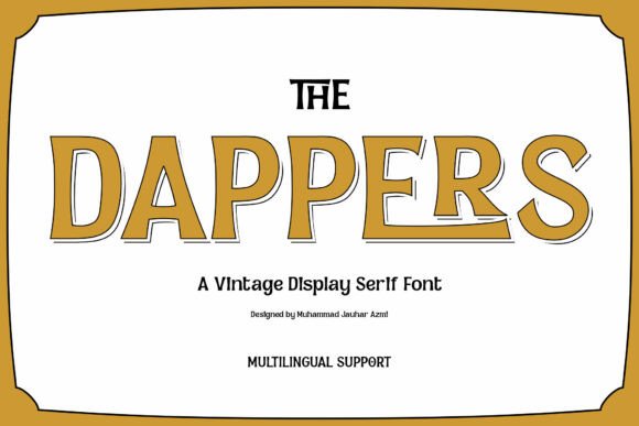 Dappers: A Vintage Font for Timeless Design