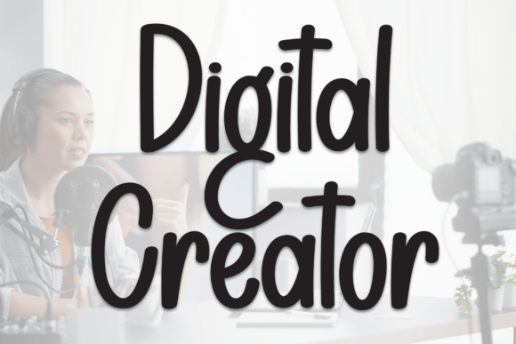 Digital Creator Font: A Warm Handwritten Display Font for Web Designers