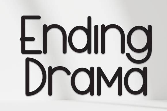 Ending Drama: A Clean Handwritten Font for Crafters and Sellers