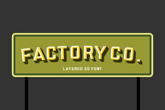 Factory Font Review: A Bold 3D Typeface for Branding Projects
