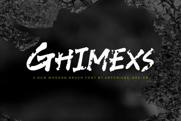 Ghimexs Review: A Bold Brush Font for Editorial Design