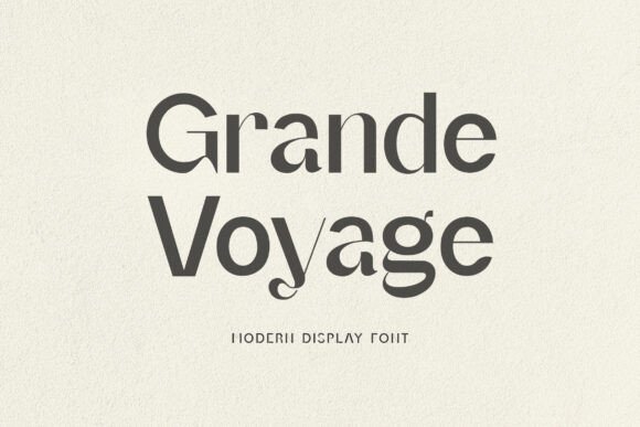Grande Foyage: A Modern Display Font for Crafters and Handmade Sellers