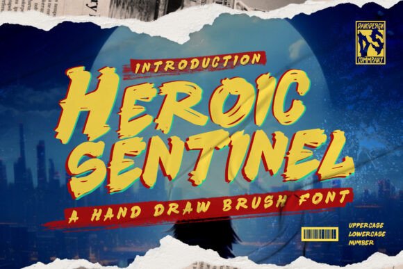 Heroic Sentinel: Bold Marker Display Font for Marketing Campaigns