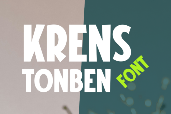 Krens Tonben Font for Business Branding