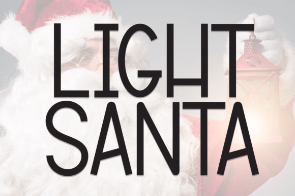 Light Santa: A Handwritten Display Font for Editorial Charm