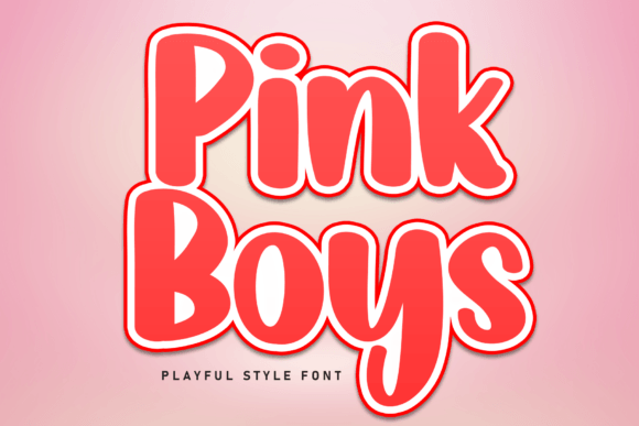 Pink Boys Font for Business Branding