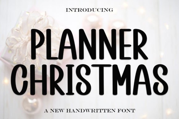 Planner Christmas Font Review
