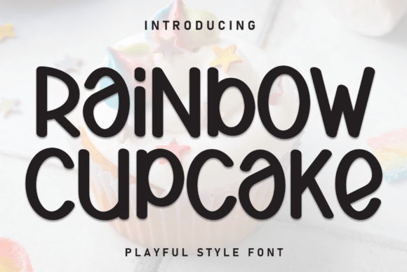Rainbow Cupcake Font for Creative Projects