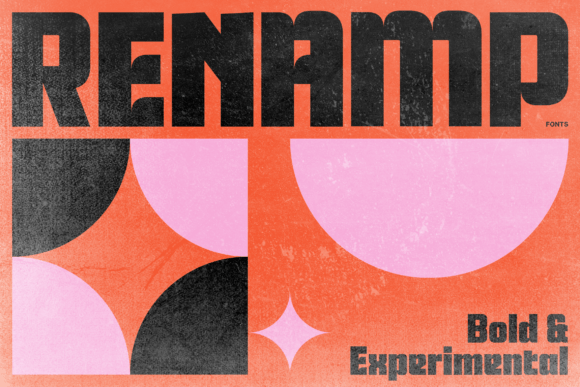 Renamp Display Font for Handmade Products and Shop Branding