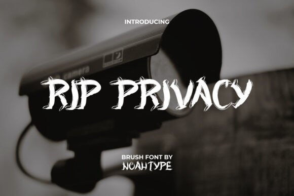 Rip Privacy Font for Handmade Product Labels and Shop Branding