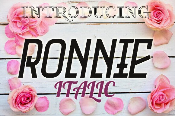Ronnie: A Bold Display Font for Creative Projects