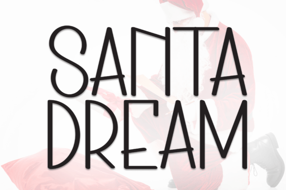 Santa Dream Font for Festive Design