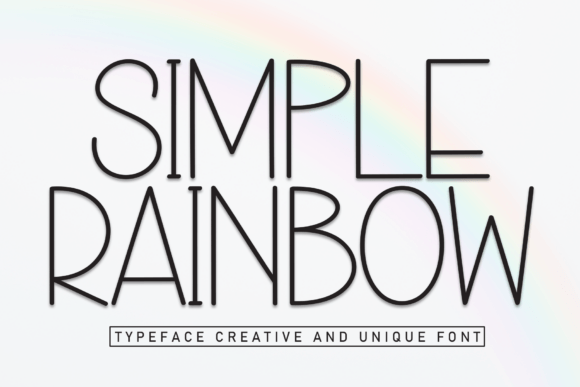 Simple Rainbow Font