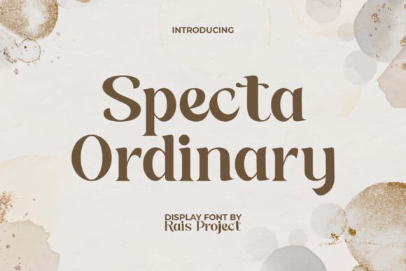 Specta Ordinary Brings Vintage Serif Warmth to Campaign Design
