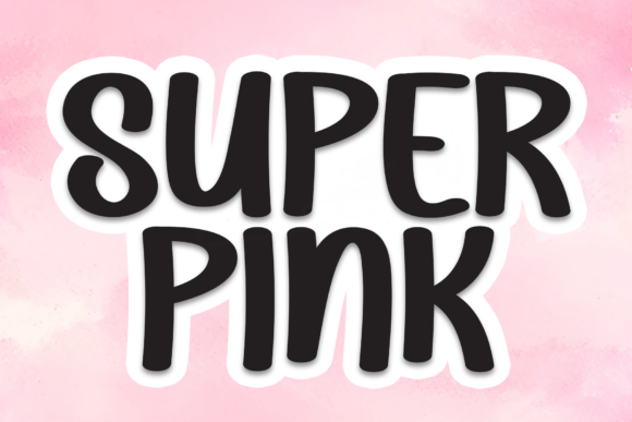 Super Pink Font for Creative Projects
