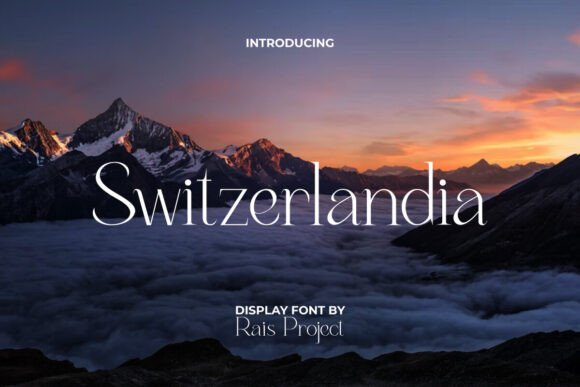 Switzerlandia: A Minimalist Serif Display Font for Elegant Branding