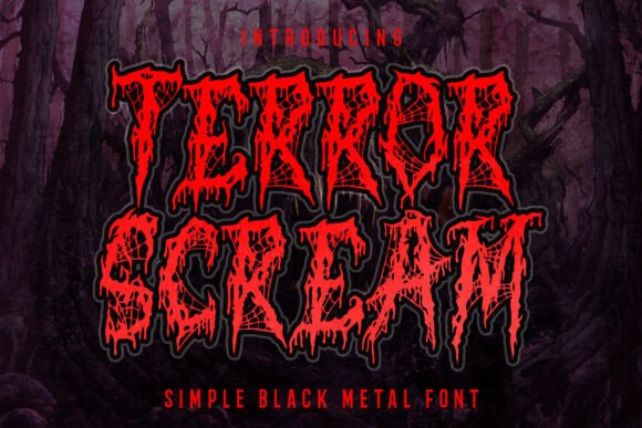 Terror Scream Font for Bold Web Design