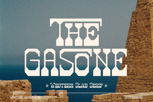 The Gasone Font for Creative Design