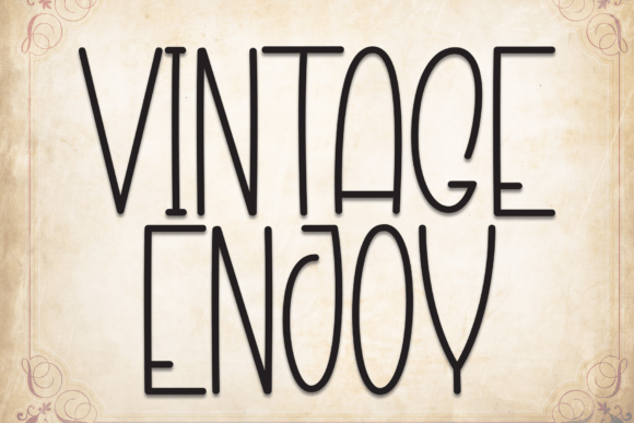 Vintage Enjoy Font Review